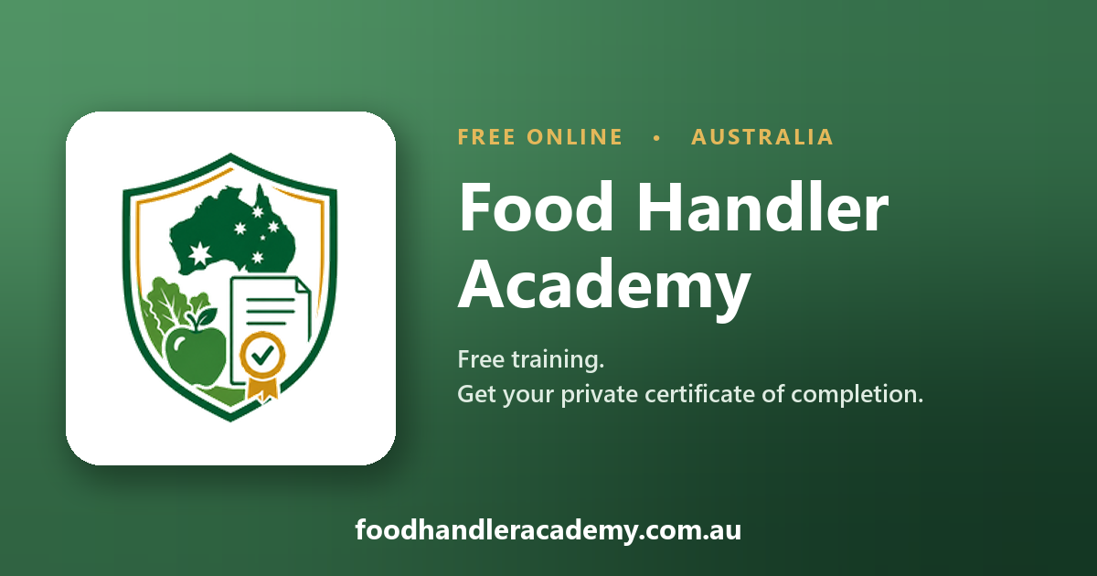 Food Handler Program Free Food Handler Training Australia | Online Food Handling Course